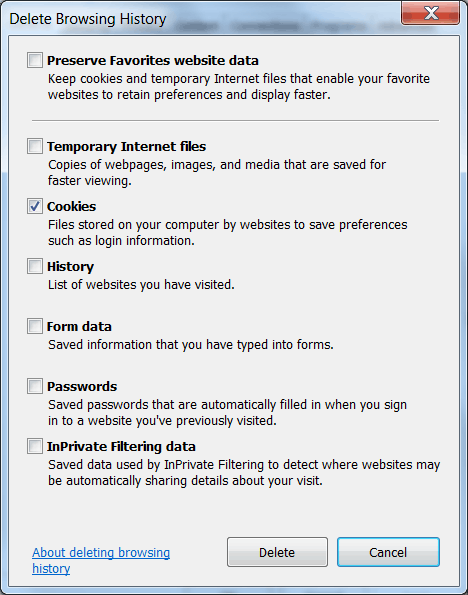 Internet Explorer 7 / 8