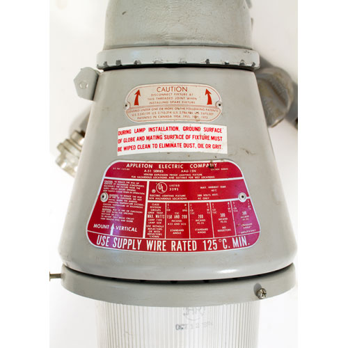 Explosion Proof Fan >> Vintage Appleton® Explosion Proof Light Explosion Proof Fan >> Vintage Appleton® Explosion Proof Light