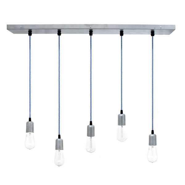 5 Light Chandelier Bodega Bay Agave Light Pendant Chandelier Galvanized Csuwblue White Cloth