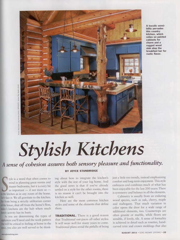 Log Home Living Feature