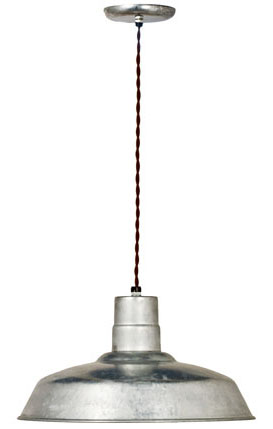 Industrial Twist Cord 16" Warehouse Pendant