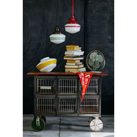 Primary Schoolhouse Stem Mount Pendant Light Barn Light