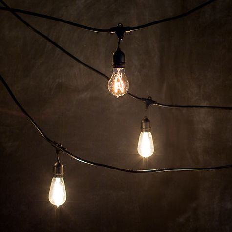 Outdoor Cafe String Lights Barn Light Electric