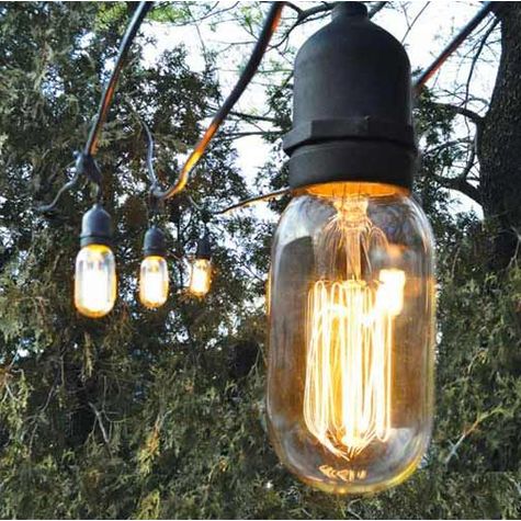 Outdoor Cafe String Lights| Barn Light Electric