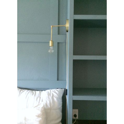 The Downtown Minimalist Adjustable Plug In Sconce Barn
