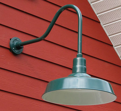 h-15120h The Rodeo: 20" Warehouse Shade on HL-H Gooseneck