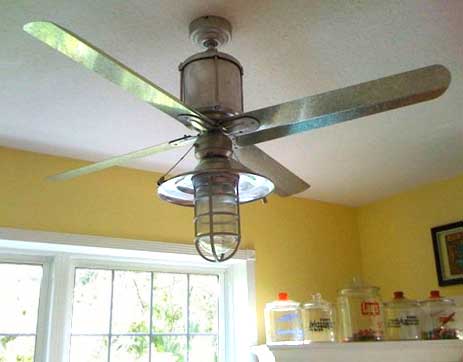 100 Galvanized Fan Blades Inspiration Barn Light