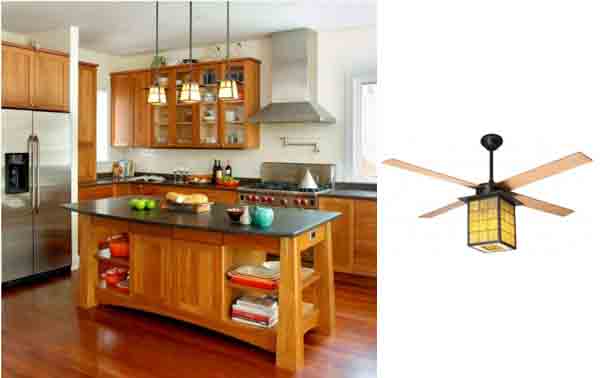 Library Ceiling Fan For Arts Craft Style Homes