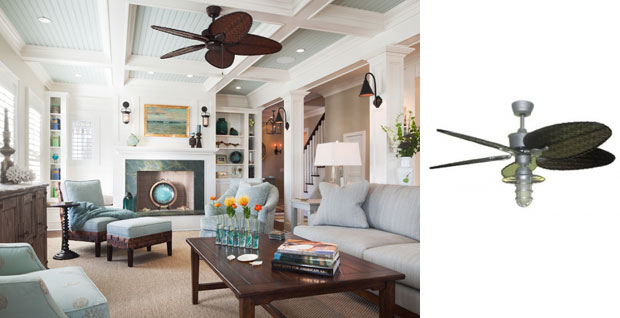 Vintage Pendants Ceiling Fans Spruce Up Surf House