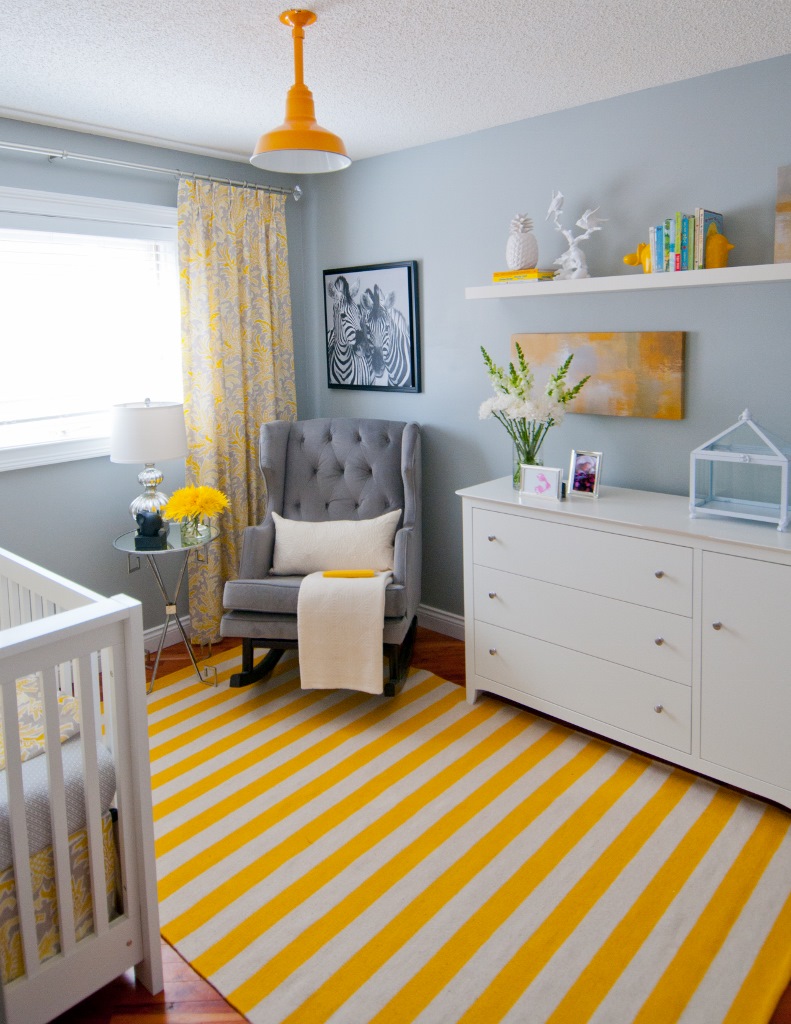 Porcelain Warehouse Shade Adds Pop Of Color To Chic Nursery Shade Adds Pop Of Color To Chic Nursery