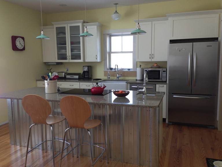 Creative kitchen in Kalamazoo, Michigan featuring Barn Light Electric porcelain pendants! Creative kitchen in Kalamazoo, Michigan featuring Barn Light Electric porcelain pendants!