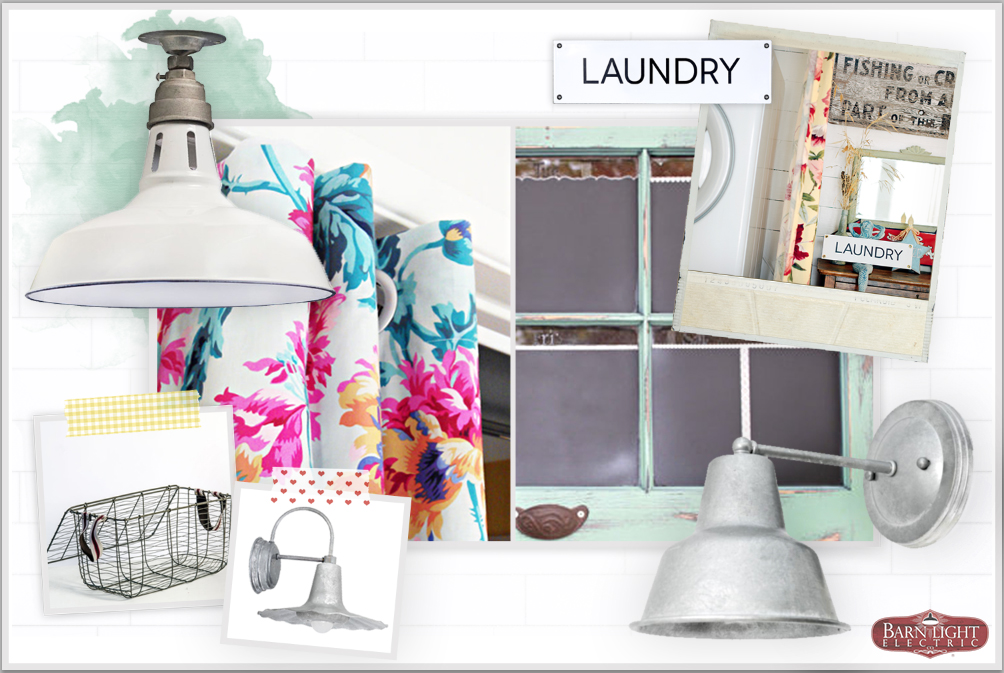 Refresh your Laundry Room with some chabby-chic decorations!
