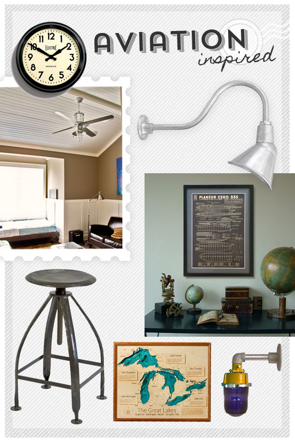 Style Me Sunday: Aviator Inspired Bedrooms that Soar!