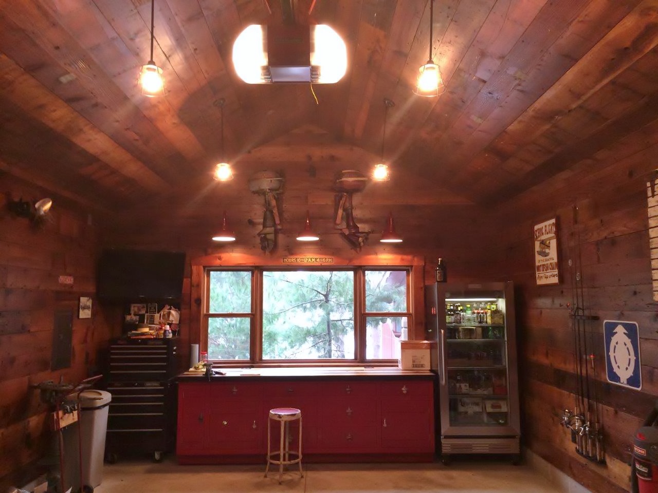 Classic Gooseneck Barn Lights Give New Space 'Old Garage ... wiring barn lights 