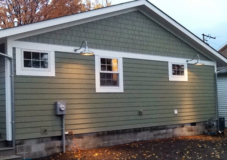 Vintage Style Barn Lights Bring Age Old Character To New Home