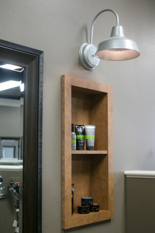 Wall Sconces Warehouse Lighting A Cut Above For Hair Salon