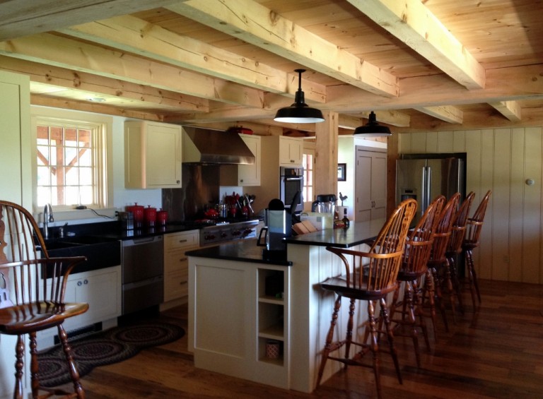 Barn Lights Blend Old New In Post Beam Farmhouse Inspiration