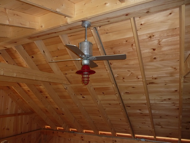 Gooseneck Lights Ceiling Fan Highlight Barn Loft Inspiration