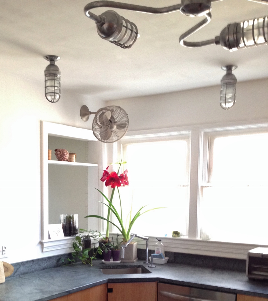 Lighting Gives 1950s Kitchen New Vibe Lighting Gives 1950s Kitchen New Vibe