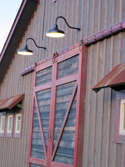 Classic Gooseneck Barn Lights Lend Authenticity To New Build