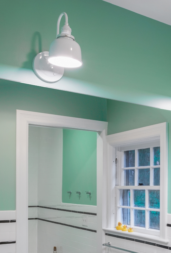 Mini Wall Sconce Makes Statement In Kids Bath Mini Wall Sconce Makes Statement In Kids Bath