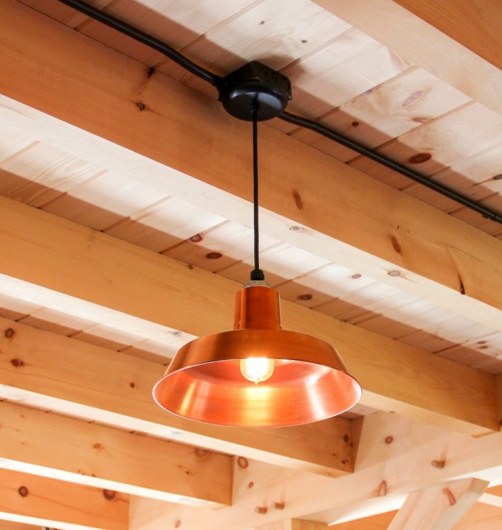 Copper Pendants For Post And Beam Carriage Barn Inspiration