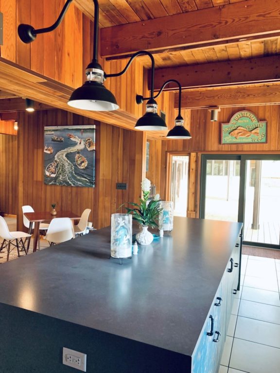 Gooseneck Barn Lights Bring Nautical Vibe to Kitchen Inspiration